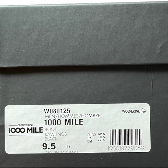 Wolverine 1000 Mile X Rawlings Gold Glove Award Cap-Toe Boot. - Picture 9 of 11